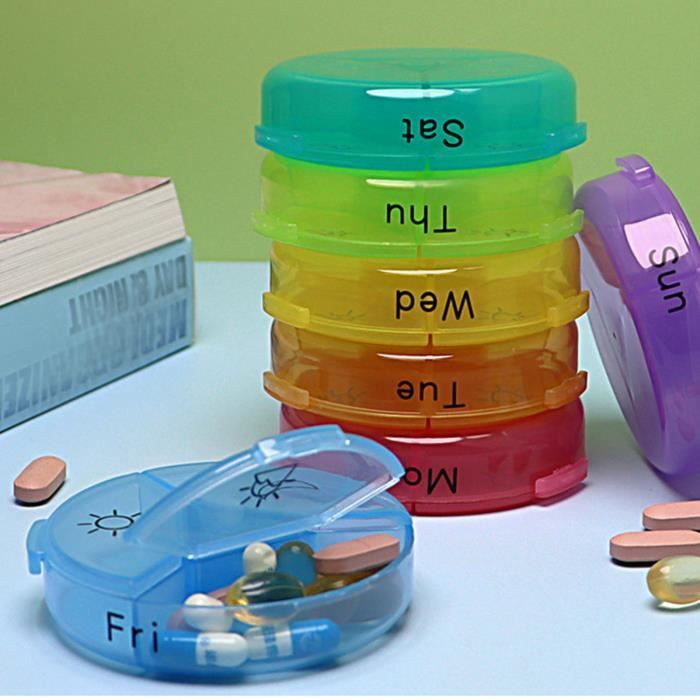 Boîte à Médicaments Portable - Compartiments Multiples, étanche, En ABS Résistant - Organisation Maison, Voyage