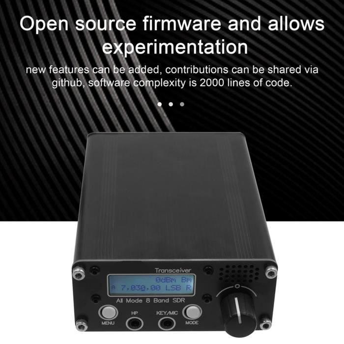 Émetteur-récepteur Radio SDR 8 Bandes HF SSB QRP - Pour Radioamateur - Neuf Sous Emballage