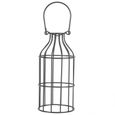 HURRISE Bougeoir cage à oiseaux Bougeoir Rétro Chandelier Forme de Cage à Oiseaux Décor pour Mariage Décoration de Table(Noir )-2