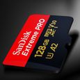 Sandisk A2 CARTE MEMOIRE Extreme Pro Carte micro SD 128GB avec adaptateur SD MEMOIRE FLASH-2
