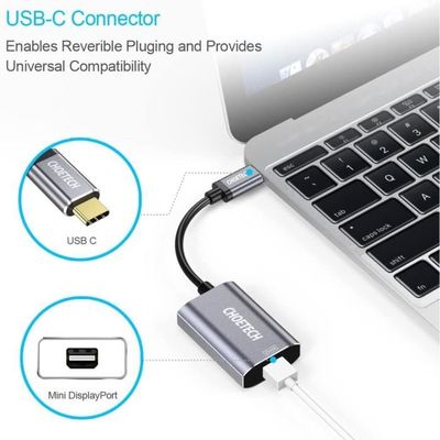Adaptateur Micro USB vers USB C, CHOETECH Lot de 4 connecteurs de