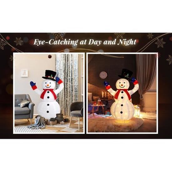 Bonhomme De Neige Parlant Animé Avec Projection De Visage LED