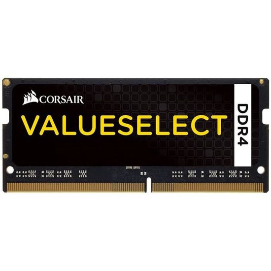 CORSAIR Memoire PC Portable DDR4 Value Select 4 Go 1 x 4 Go 2133 MHz CAS 15 CMSO4GX4M1A2133C15 Cdiscount Informatique