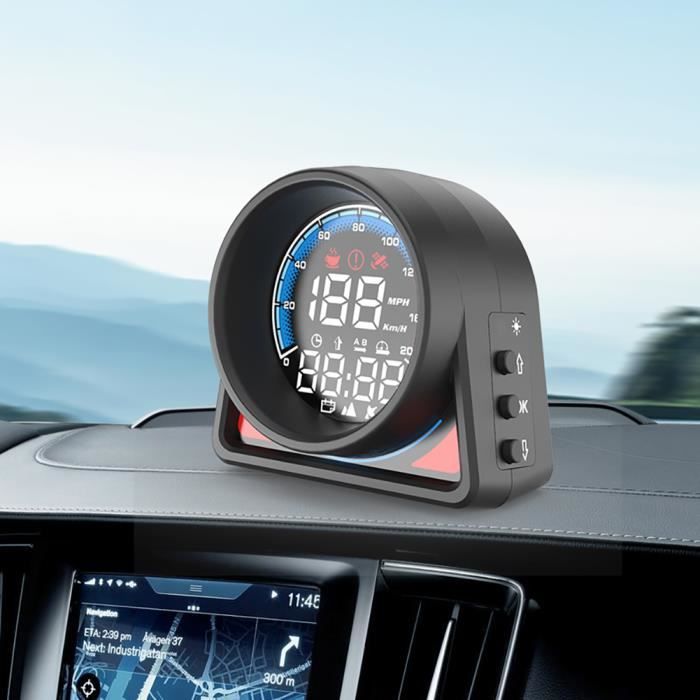 Altimeter Auto Noir - Altimètre de voiture universel à écran Hud, TingAltimètre de ...