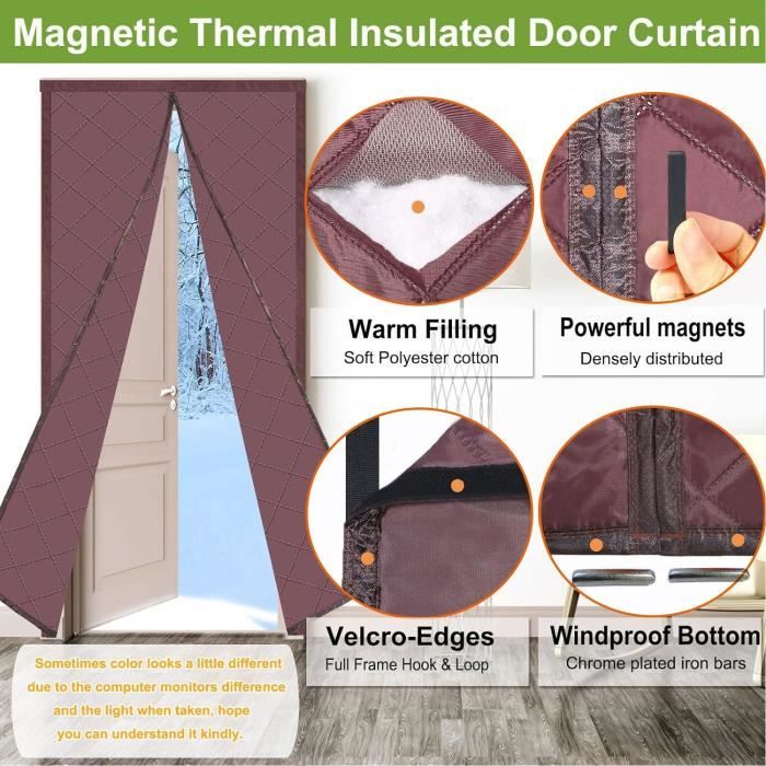 Icegrey Rideau De Porte Isolant Thermique Isolation Porte Avec