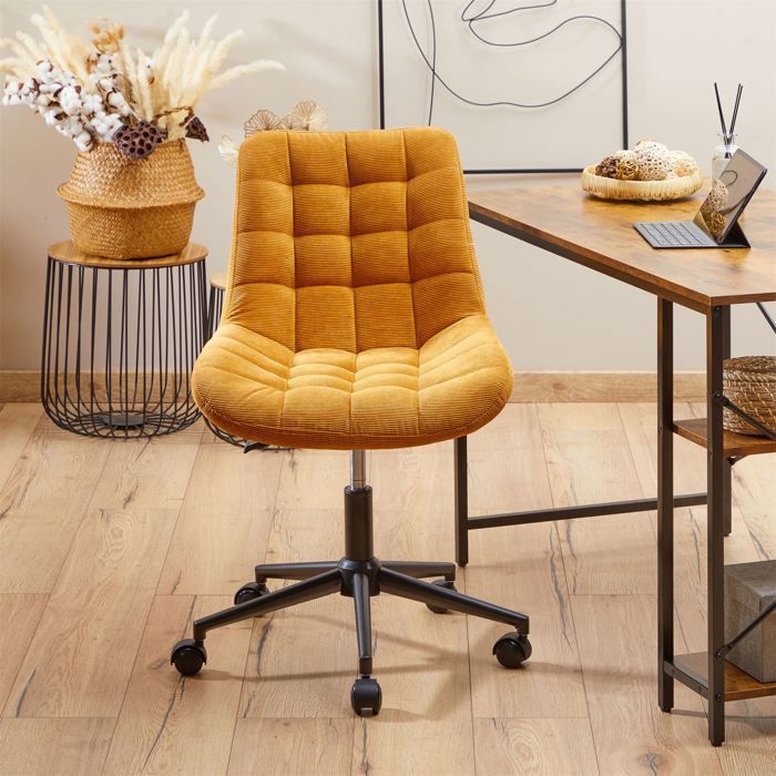 Fauteuil en velours côtelé gris anthracite Samir | Maisons du Monde