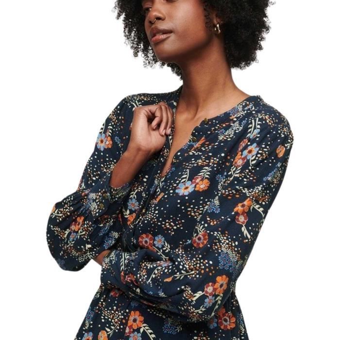 Robe superdry bleu marine outlet