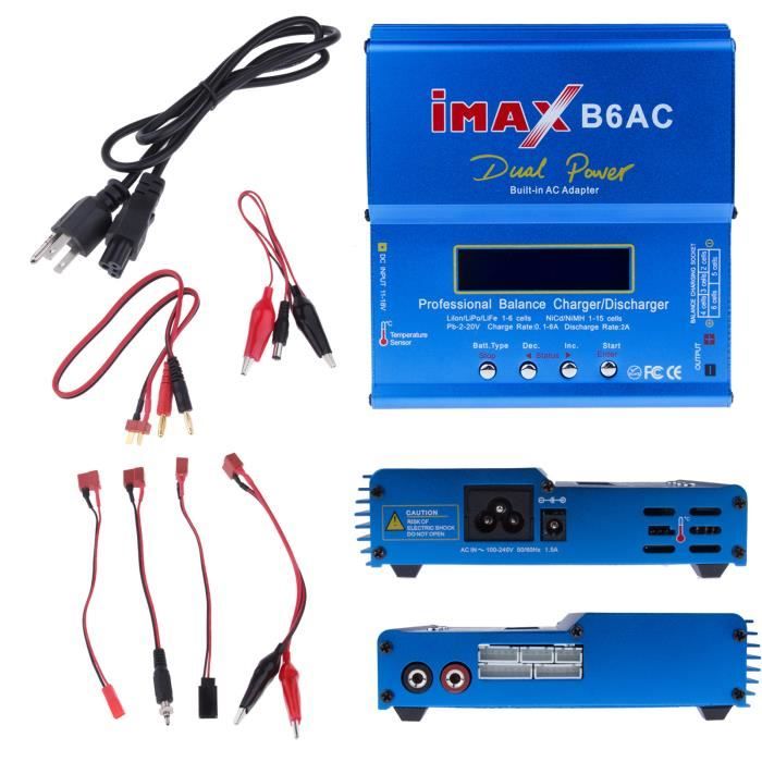 Chargeur Double LiPo 10A – 150W – Pour Drone RC, Voiture, Avion – Compatible LiPo, Li-Ion, NiMH, NiCd – Prise EU