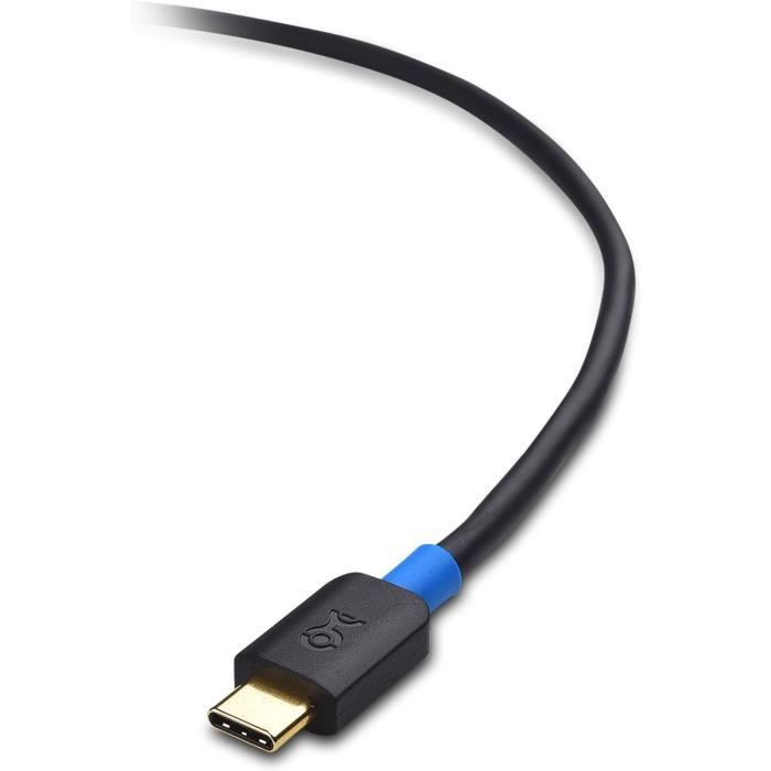 Câble d'imprimante USB C en Nylon de 3 m, USB 3.1 (USB 3.0), Noir, USB C  mâle vers USB B, câble de Chargement, câble de A337 - Cdiscount Téléphonie