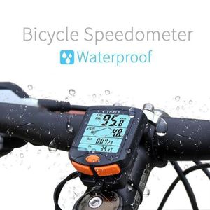 Compteur Velo Sans Fil,Compteur de Vitesse Portable Lightweight Waterproof Bike Odometer Mountain Speedmeter Compteur Kilométrique Vélo Fonctions sur La Temps, Vitesse Moyenne
