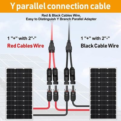 Y Branch Connecteurs parallèles Connecteurs Pv Câble solaire Mmf