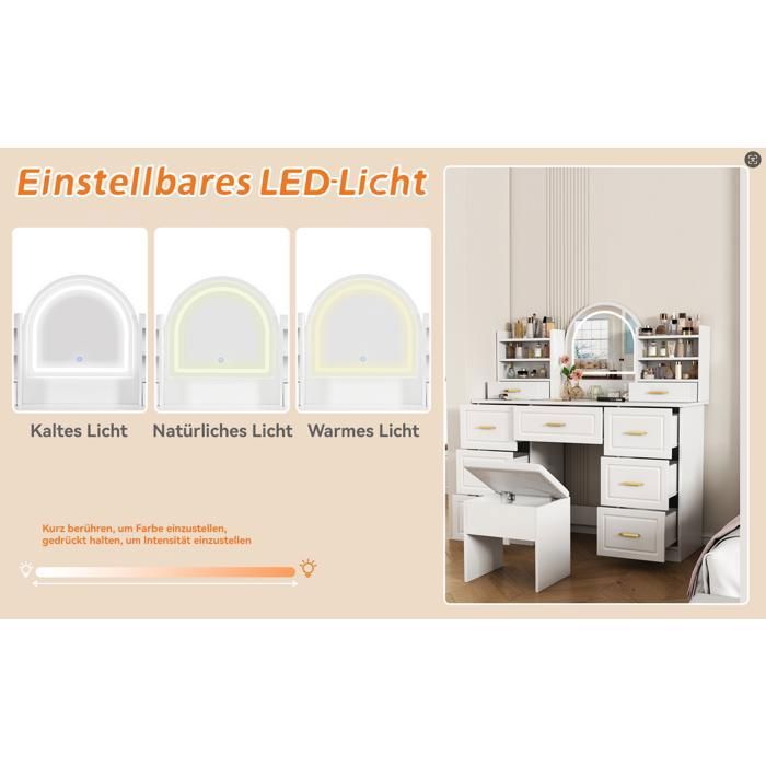 coiffeuse d'angle avec et , ensemble de coiffeuse moderne avec station de charge pour chambre à coucher/ , table de coiffeuse en verre avec tiroirs et étagères, | Des Réductions Pour coiffeuse d'angle avec et , ensemble de coiffeuse moderne avec station de charge pour chambre à coucher/ , table de coiffeuse en verre avec tiroirs et étagères, | Des Réductions Pour