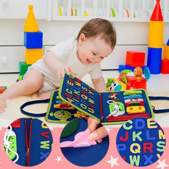Busy Board, Jouets Montessori pour Enfants de 2 3 4 Ans Motricité Fine et  Activités de Voyage,Enfants Apprendre Compétences de Vie - Cdiscount  Puériculture & Eveil bébé