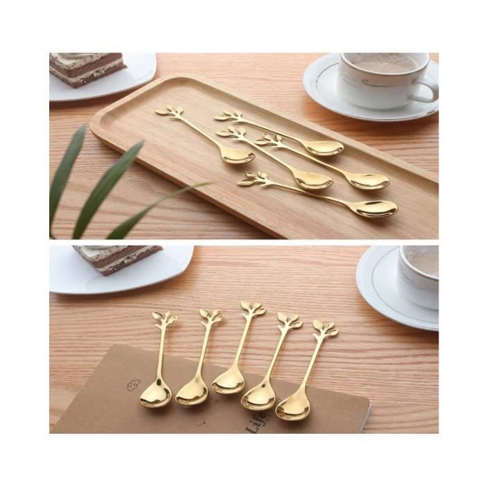 8 Petites Cuillères à épices En Acier Inoxydable 304 - 9x2 Cm, Pour Sel, Sucre, Café, Miel