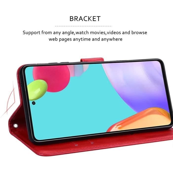 Étui de téléphone pour Galaxy A15 5G - Étui portefeuille à rabat pour fee avec eplaceents