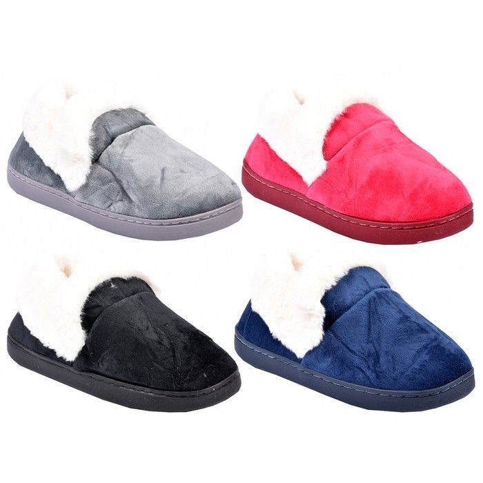 Chausson Femme COCOONING OZABI MD8698 Noir Fourrées et