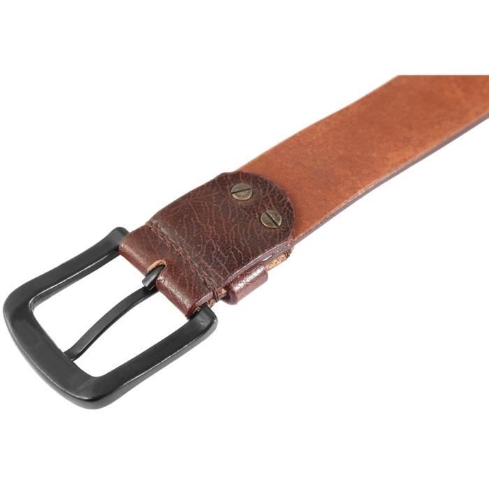 Ceinture homme cuir v ritable 80 cm la mode Largeur 3.8 cm