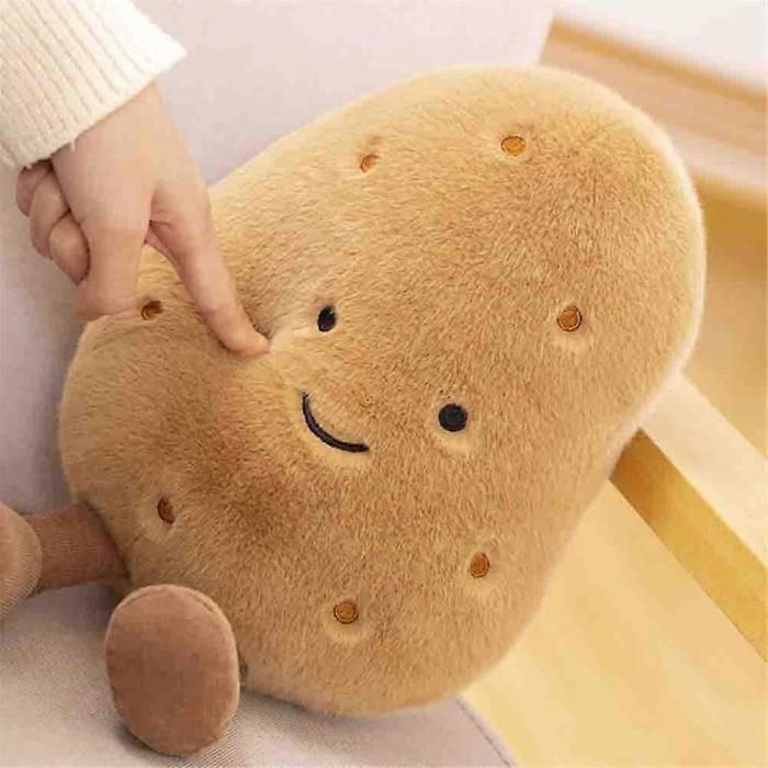 Peluche Pomme De Terre Positive - Jouet Comique En Laine - Cadeau Humour Pour Homme Femme, Famille, Collègue