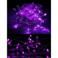 20M-200 LED Lampe Guirlande Étanche Lampe de NoëI Connexion En Série Pour Maison extérieur Mariage Jardin - Violet-0