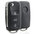 Coque de clé télécommande à 3 bouton pour Volkswagen Polo Sharan Tiguan Touran Up Jetta Golf MK6 Golf Break-0
