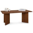 IDIMEX Table basse MESA pour salon en bois massif brun foncé, Design rectangulaire moderne, Pieds angulaires, 110 x 45 x 60 cm