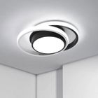 DELIPOP Plafonnier LED moderne 32W 6500K Lumière blanche lampe plafond - Lampe de plafond pour chambre salon couloir cuisine - Noir