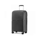British Traveller Valise Cabine Bagages 55x40x22cm, Valise Rigide Soute en Valises de Voyage à 4 roulettes et Serrure TSA, Noir