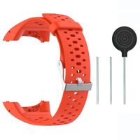 Orange-Bracelet de montre en silicone pour Polar M400 M430