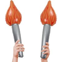 Flamme Olympiqu-e Gonflable | 2 Pieces Fun Torche Jouets Gonflables Flamme Olympiqu-e Torche 2024 La Torche De Simulation Se Gonfle