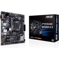 ASUS PRIME A520M-A II Carte mère AMD A520 Ryzen AM4 micro ATX (M.2, DP, HDMI,D-Sub, SATA 6 Gbps, USB 3.2 Gen 1, Aura Sync RGB)