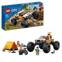 LEGO® City 60387 Les Aventures du 4x4 Tout-Terrain, Jouet Monster Truck, Jeu Camping
