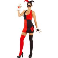 Robe Harley Quinn  femme - FUNIDELIA - DC Comics - Multicolore - Inclus accessoires - 100% Polyester