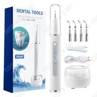 TD® Nettoyeur de dents à ultrasons   3 vitesses réglables    Soins dentaires   Nettoyage visuel des dents  Détartreur électrique