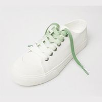 LACET DE CHAUSSURE,Grass green-140cm--Lacets Lumineux Plats Couleur Arc en Ciel pour Chaussures en Toile, Décontractés, Colorés, Imp