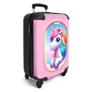 Valise Cabine Valise Enfant Licorne Roll Road - 24,6L, ABS Léger