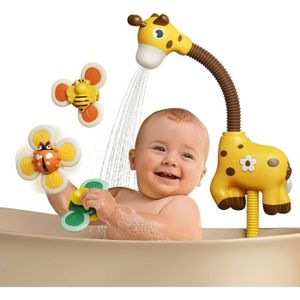 Tête de douche pour bébé avec thermomètre, flexible étanche IPX7, jouet de  pulvérisation d'eau en forme d'animal 84530