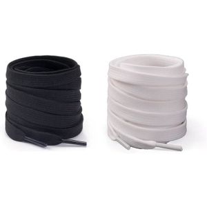 LACET  2 paires - Lacets plats en polyester indéchirables de haute qualité pour chaussures de sneakers, baskets de sport,.[G4249]