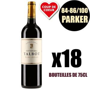 VIN ROUGE X18 Connétable Talbot 2016 75 cl AOC Saint-Julien 