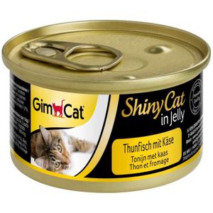 BOITES - PATÉES Nourriture pour chats GimCat ShinyCat in Jelly – Aliment pour chats au poisson en gelée pour chats adultes – Thon au fro 38726