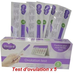 TEST D'OVULATION Lot 5 Test d'ovulation Lifecare