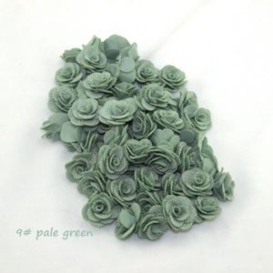 FLEUR ARTIFICIELLE 48pcs - 9 vert pâle - Bouquet de fleurs de camélia