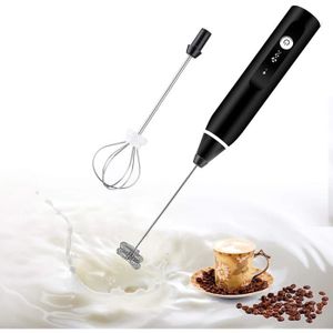 Rose Mini batteur à oeufs électrique Mousseur à lait crème rechargeable USB avec 3 vitesses fabricant de mousse portable mélangeur boisson mélangeur doeufs accessoire de cuisine 