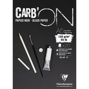 Generic Papier Carbone Format A4 Paquet De 100 Noir - Prix pas cher