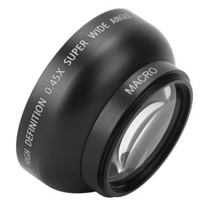 Verre Optique pour Canon Vixia HF R70 R72, P Prettyia 43mm Objectif Grand Angle Lentille Macro en Métal 
