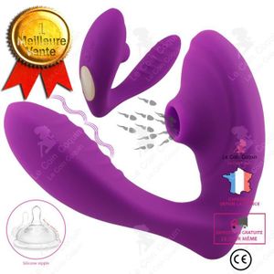 GODEMICHET - VIBRO LCC® Vibromasseur féminin silicone stimulations sexuelle jouet coquin jeu vaginale Clitoris fréquence entretien facile jeux sexuel