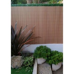 Laneetal Canisse en PVC Brise-Vue pour Jardin Balcon Double Face occultant résistant Gris,120x400cm 