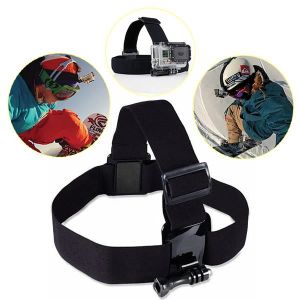 Support de caméra bandeau pour GoPro, sangle de tête élastique avec  mentonnière réglable compatible avec GoPro Hero 6/5/4/3+/3/2 :  : High-tech