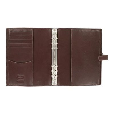 Organiseur Filofax Finsbury Format A4 En Cuir - Noir - Avec Agenda 2025 Et Recharges - Anneaux 25mm