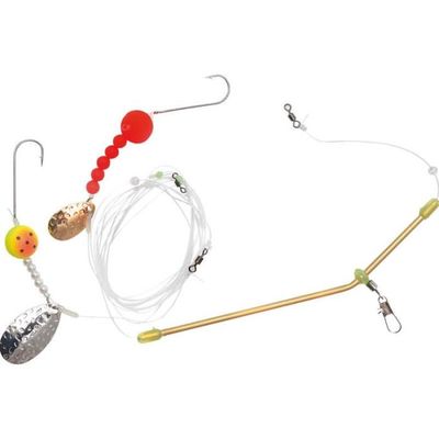 3 Montages Bas De Ligne Flashmer Pour Surfcasting – Hameçons N°6 – Prêts à L’emploi