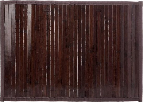IDesign Tapis Bambou Étanche 43x61 Cm - Anti-dérapant Salle De Bain & Cuisine